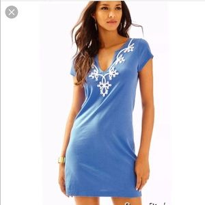 Lily Pulitzer Bay Blue Brewster T-Shirt Dress